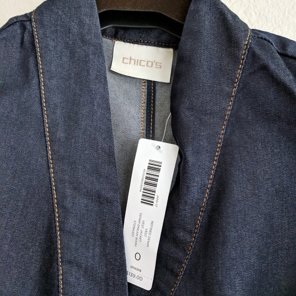 NWT Chico's Denim Dream Wash Vest - S - Picture 7 of 8